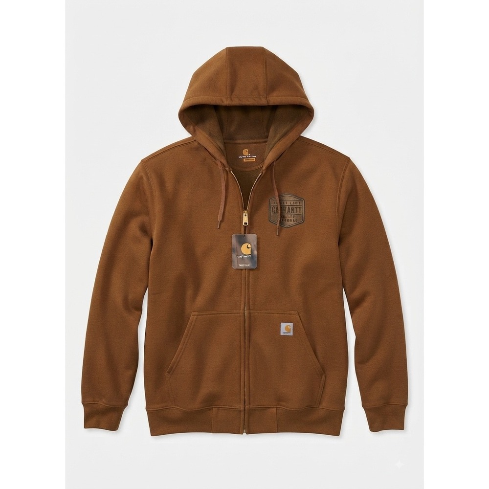 Carhartt Original Fit Hoodie Logo Small Workwear Classic Mid Weight Cotton Blend